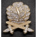 Ribbon Badge - Golden Oak Leaves With Swords and Diamonds