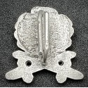 Ribbon Badge - Silver Oak Leaves With Swords and Diamonds