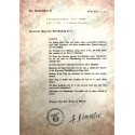 SS Honour Ring (Totenkopfring) Award Letter - Kurt Meyer 1941